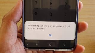 Android: Solve Fixed dialing numbers is on, so you can only call approved numbers