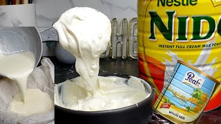 How to make just 2 Ingredients Homemade Greek Yogurt with Powdered Milk.