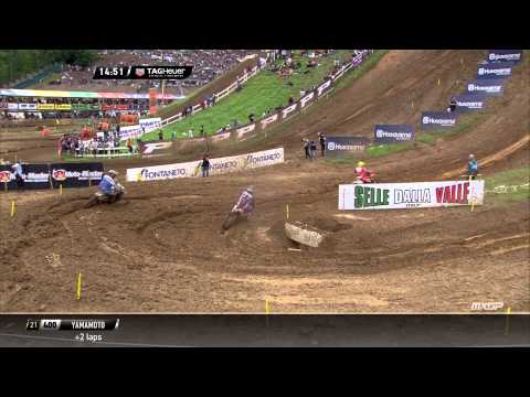 Todd Waters passes Alessandro Lupino MXGP of Italy 2015 - motocross
