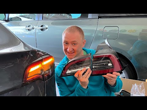 2022 Tesla Model 3/Y Eagle Eye Taillights by HANSSHOW  Install