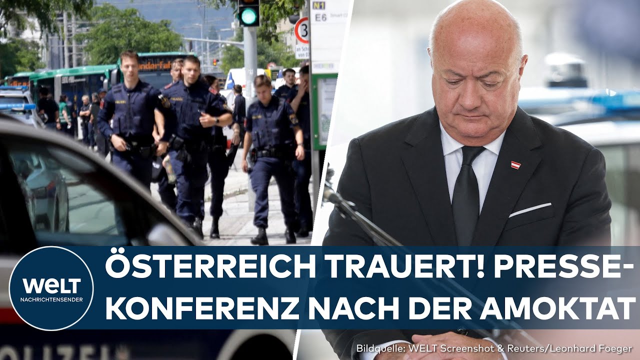 AMOKLAUF IN GRAZ: Bundeskanzler Stocker den Tränen nah! Emotionale Pressekonferenz nach Bluttat