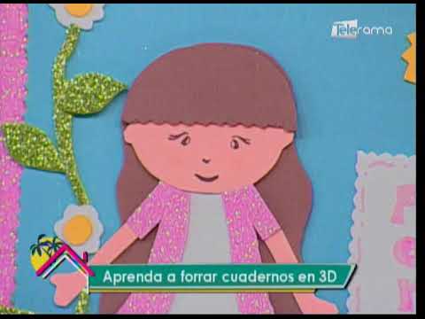 Aprenda a forrar cuadernos en 3D