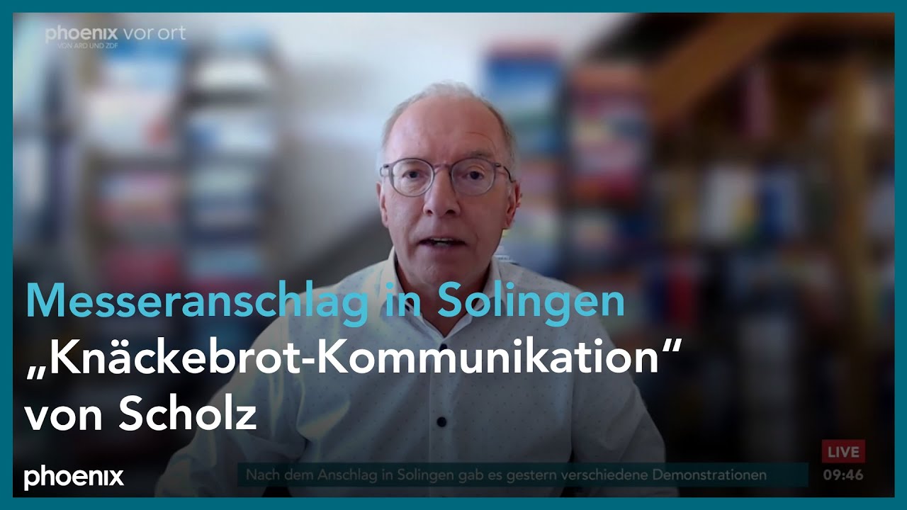 Prof. Karl-Rudolf Korte zum Besuch von Olaf Scholz in Solingen am 26.08.24
