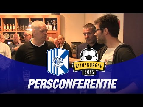 Persconferentie Quick Boys - Rijnsburgse Boys