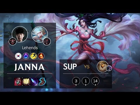 Janna Support vs Bard - KR Grandmaster Patch 10.4