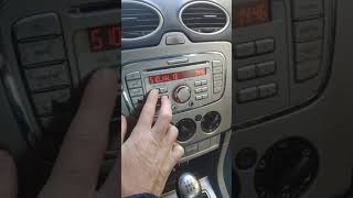 How to unlock radio ford focus 2009 6000CD (Πως ξεκλειδώνει το ραδιόφωνο) read the description