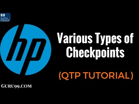 Various Types of Checkpoints  - HP UFT/ QTP TutoriaL #14