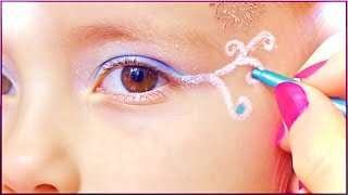 ❀ Макияж глаз с узором ❀| MAKEUP TUTORIAL FOR KIDS ❀ Mom and daughter💗 MILASHKA