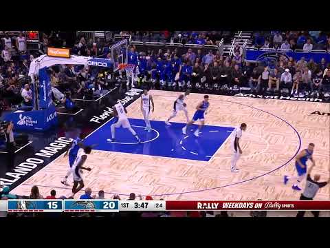 Luka Doncic behind-the-back dime to Finney-Smith for three 🎯