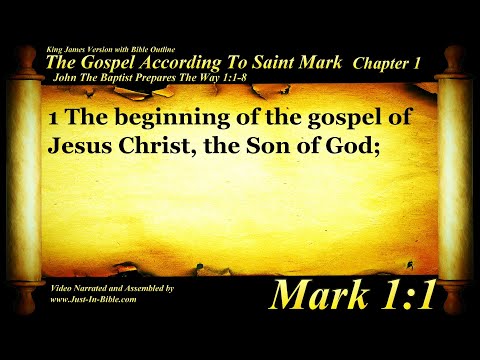 Gospel of Mark Chapter 1 - Bible Book #41 - The Holy Bible KJV HD Audio-Text Read Along