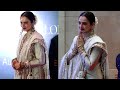 Bollywood Diva Rekha Looking Beautiful In Her Royal Attire Arrive Global Spa Awards