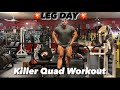 Leg Day! Pushing the limits to get huge quads.