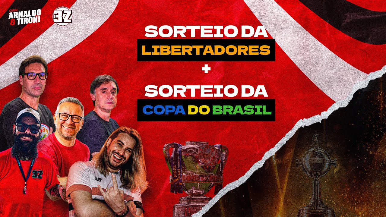LIVE SOBRE SORTEIOS DA LIBERTADORES E COPA DO BRASIL