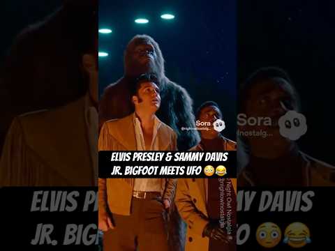 Elvis Presley & Sammy Davis Jr. Bigfoot Meets UFO 😳😂 #shorts #viral #elvispresley