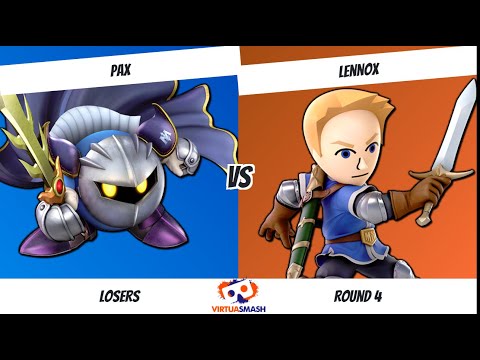 VirtuaSmash #12 SSBU Singles - LR4 - PaX (Meta Knight) vs Lennox (Mii Swordfighter)