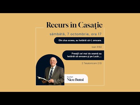 Pastor Nicu Butoi - Recurs în casație -  07 octombrie  2023