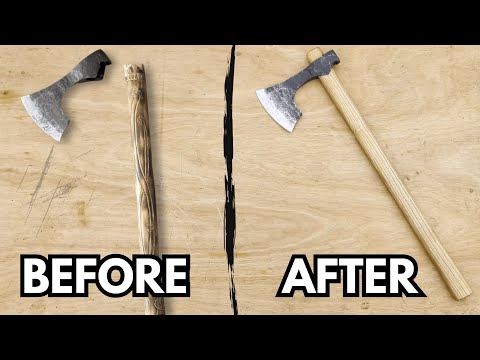 How to Rehaft a Viking battleaxe?