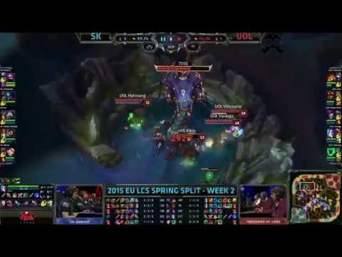 LCS 2015 EU Spring W7D2 - SK vs UOL - Great Baron Steal