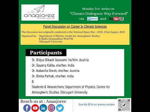 Panel Discussion on Career in Climate Sciences