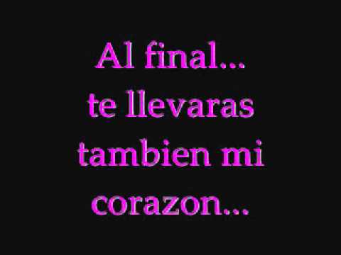 Al final./  DANI MATA. /LETRA/(♫☼♀♪)