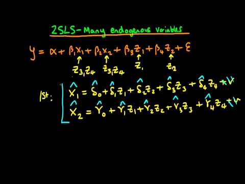 Two Stage Least Squares - multiple endogenous explanatory variables