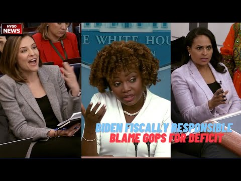 Biden Policies Are 'Fiscally Responsible', cut deficit by $3T, tax rich, blame GOPs for deficit