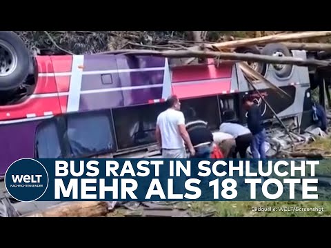 PERU: Todesfahrt in die Tiefe - Mehr als 18 Tote bei Busunglück in den Anden - über 30 Verletzte