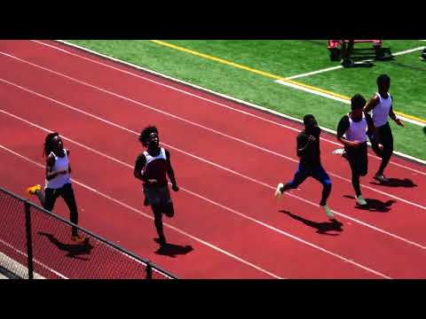 Boys 100m Finals Section 1 TimeSpann Middle School Meet #2 - Cardinal Gibbons HS April 16, 2022