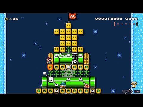 DGR's Shellmas Tree | #TeamShell: Beating SUPER MARIO MAKER 2's REQUESTED Levels!