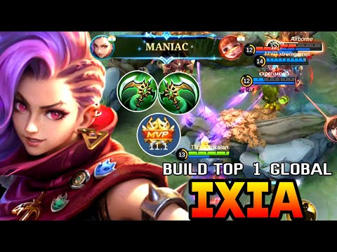 MANIAC!! Ixia Best One Shot Build Crazy Damage!! - Ixia Best Build 2023 - MLBB