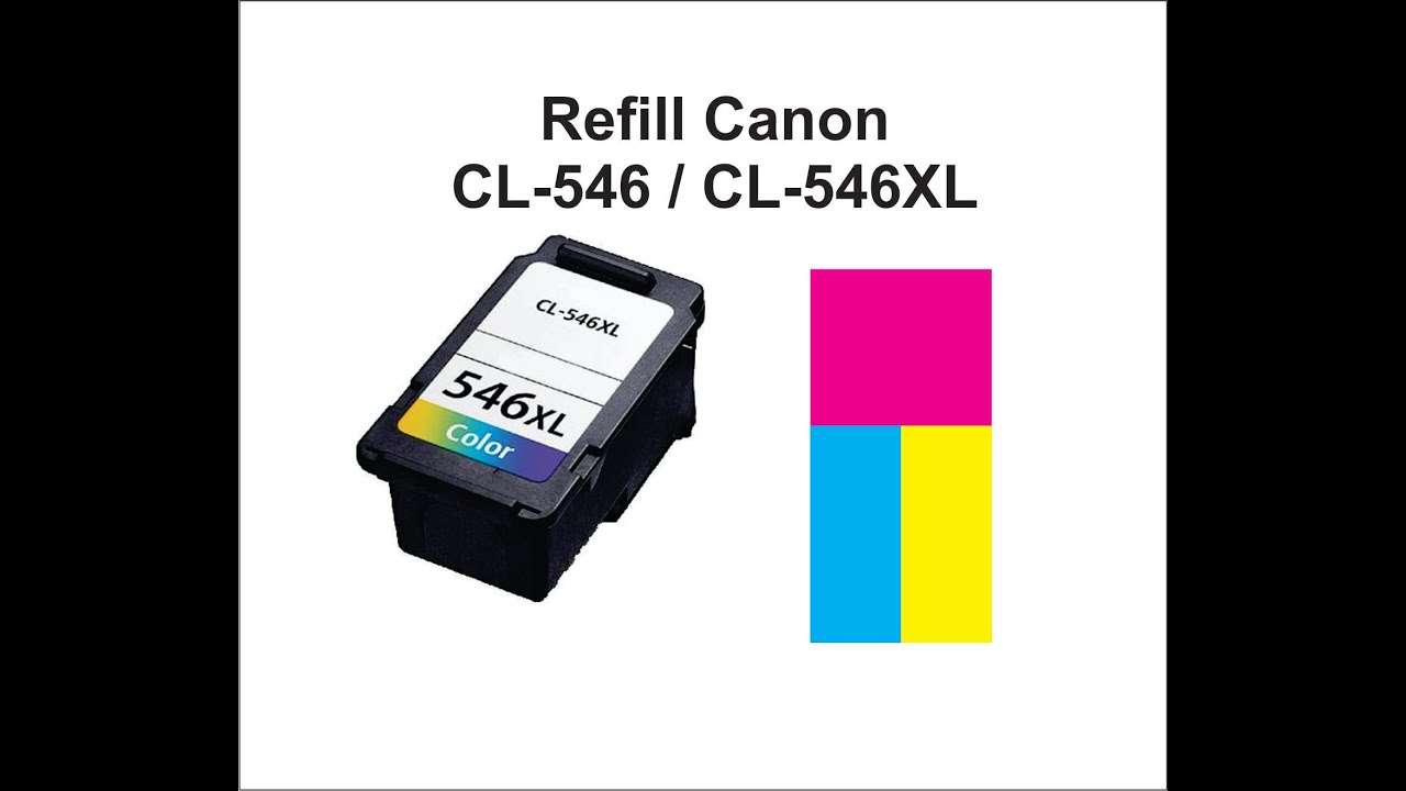 How to Refill Canon cartridge CL-546 CL-546XL