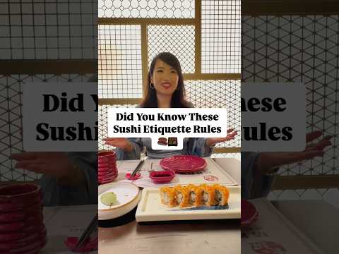 How to eat sushi correctly #sushi #etiquetteexpert #etiquette #diningetiquette #manners #respect