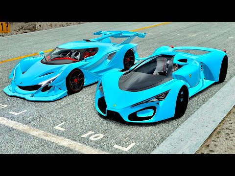 Ferrari F80 Blue Concept vs Apollo Intensa Emozione at Mugello