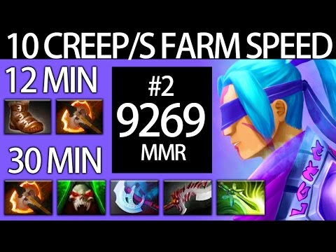 10 Cs/Min 9000+ MMR Carry Anti Mage Pro by MidOne 7.05 META Dota 2