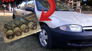 Replaceing Bad Fuel Injectors Causing a PO301 Code on this 2005 Chevy Cavalier!