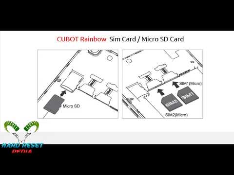 ☑️ CUBOT Rainbow Insert Sim Card & Micro SD Card