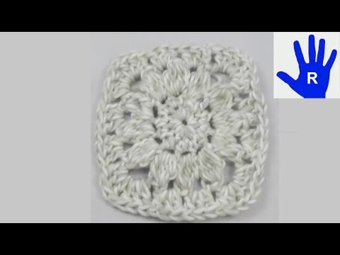 Häkeln - Granny für Decke oder Teppich aus Grande von Junghans-Wolle