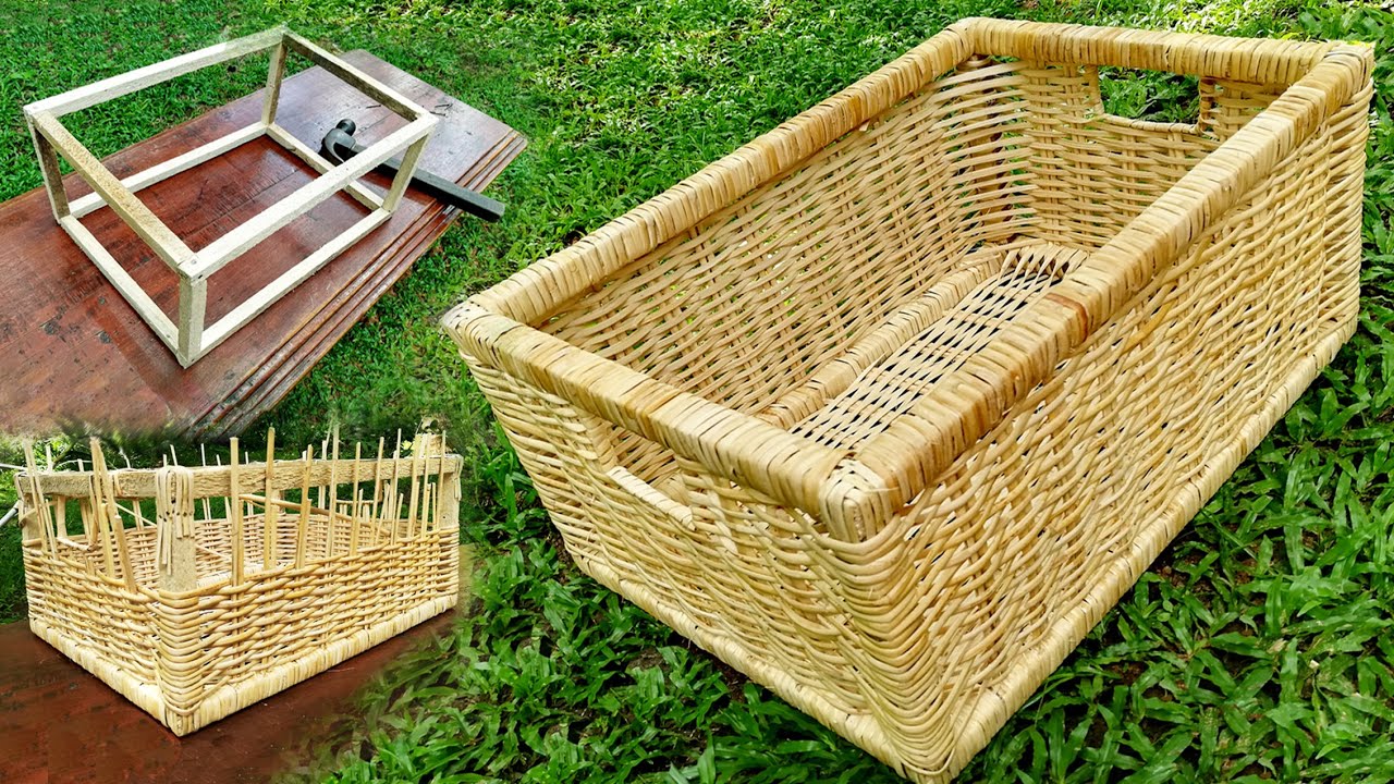 Watch video How to Make a Cane Box | Storage Box | Amazing Weaving Techniques | DIY Ideas Now How to Make a Cane Box | Storage Box | Amazing Weaving Techniques | DIY Ideas