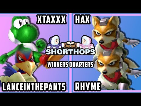 SH 1 SSBM - XtaXxX & Lanceinthepants Vs. Hax & Rhyme - Smash Melee Doubles Winners Quarters