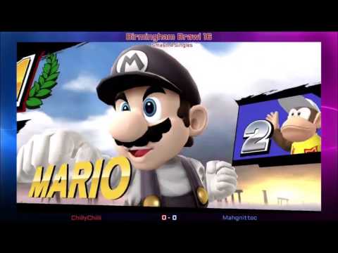 Bham Brawl 16 - Smash 4 Singles - NYMTV | ChillyChilli (Mario) vs Mahgnittoc (Diddy Kong)