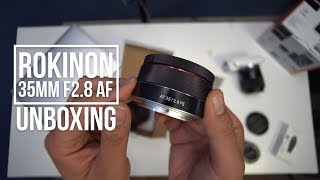 Rokinon 35mm f2 8 FE Autofocus | Unboxing and Impressions
