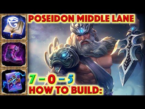 SMITE: HOW TO BUILD POSEIDON - Poseidon Mid Build + Guide (Smite Season 7) #Smite #Season 7