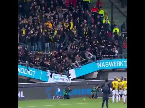 Vitesse Fans Broke the Stands Celebrating A Win