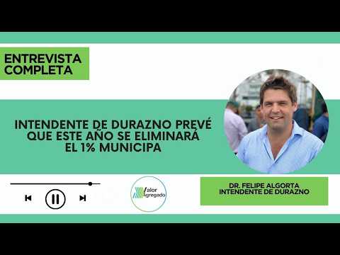 Dr  Felipe Algorta, Intendente de Durazno
