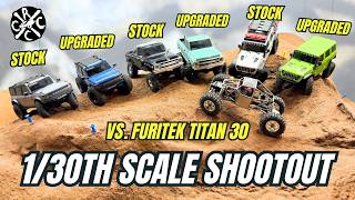 1/30 Scale Shootout! Stock and Upgraded SCX30s vs the Furitek Titan 30 to See How They Stack Up