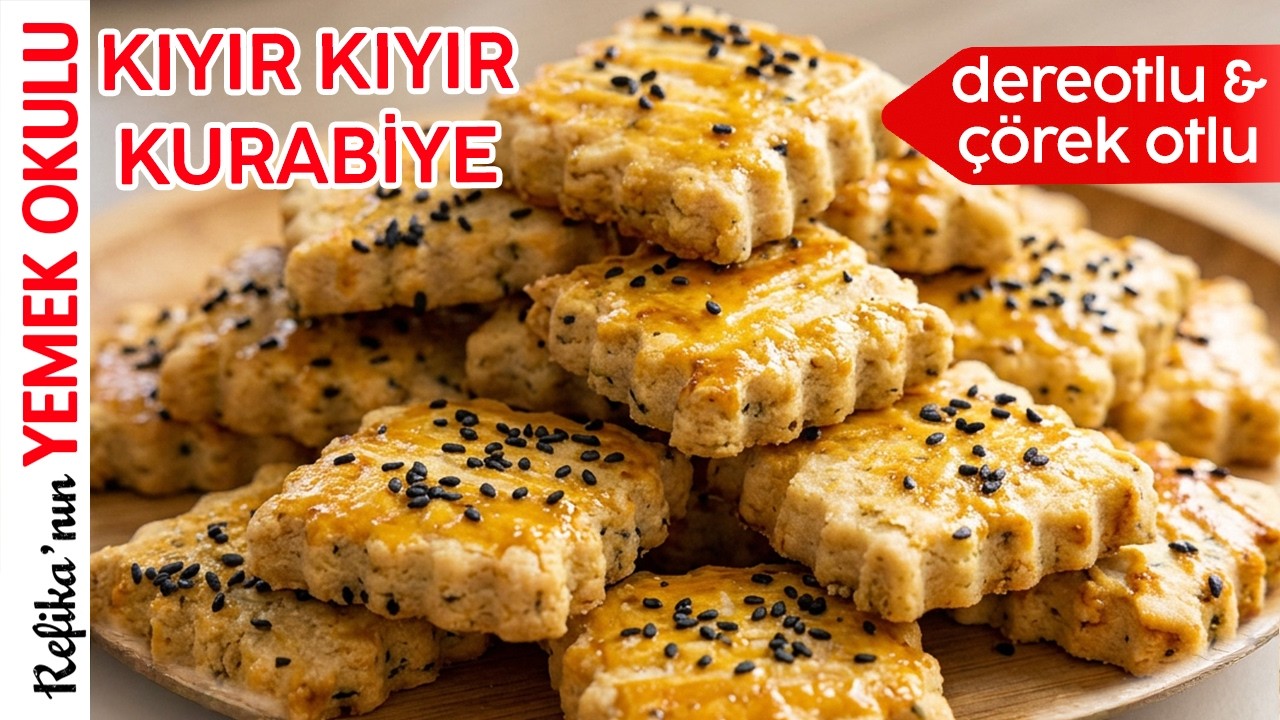 Bayatlamayan Kıyır Kıyır Tuzlu Kurabiye 🍪 Daha Kıyırı Yok! En Garantili Dereotlu Kurabiye Tarifi