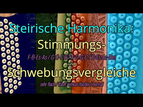 Steirische Harmonika / Ziach / Stimmungs-  und Schwebungsvergleiche - FBEsAs GCFB ADGC BEsAsDes ...