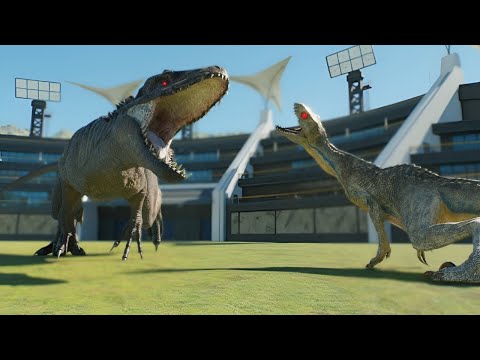 5x INDORAPTORS vs 5x INDOMINUS REX | Who Will Win? – Jurassic World Evolution 3