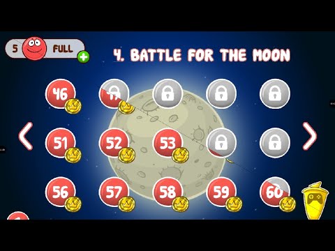 Red Ball 4 Mobile | Battle For The Moon | Levels 46 - 60