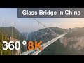 Zhangjiajie Glass Bridge, China. 360 aerial video in 8K